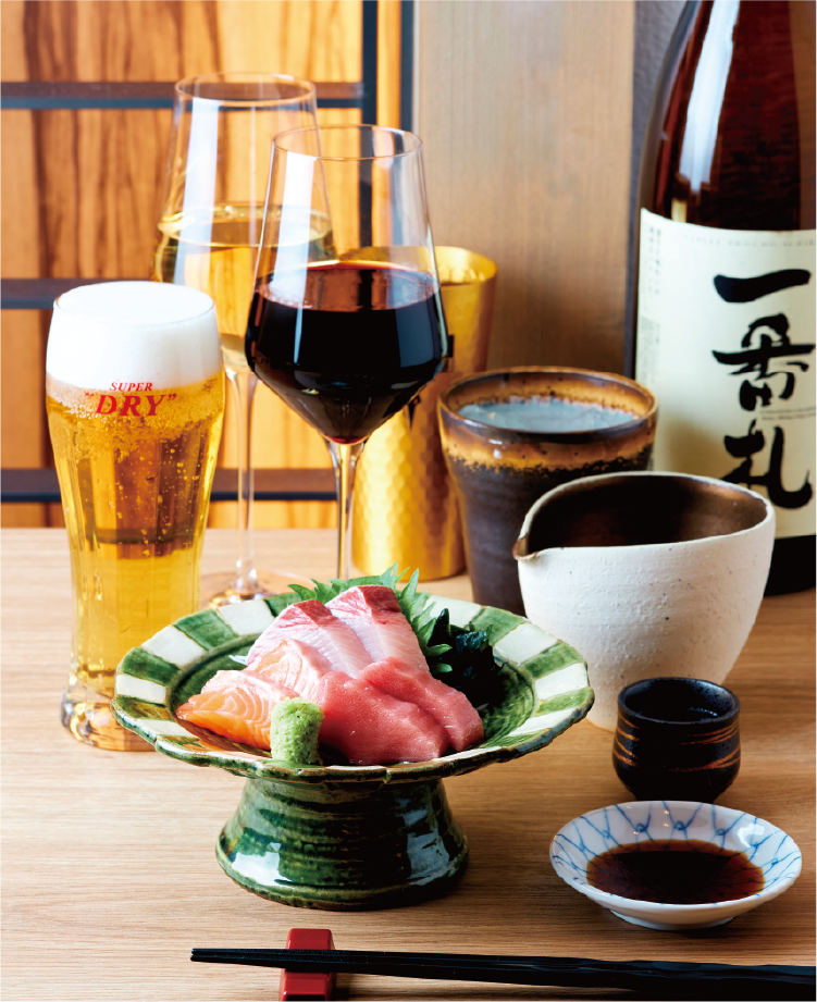 うお吟の飲み放題セット